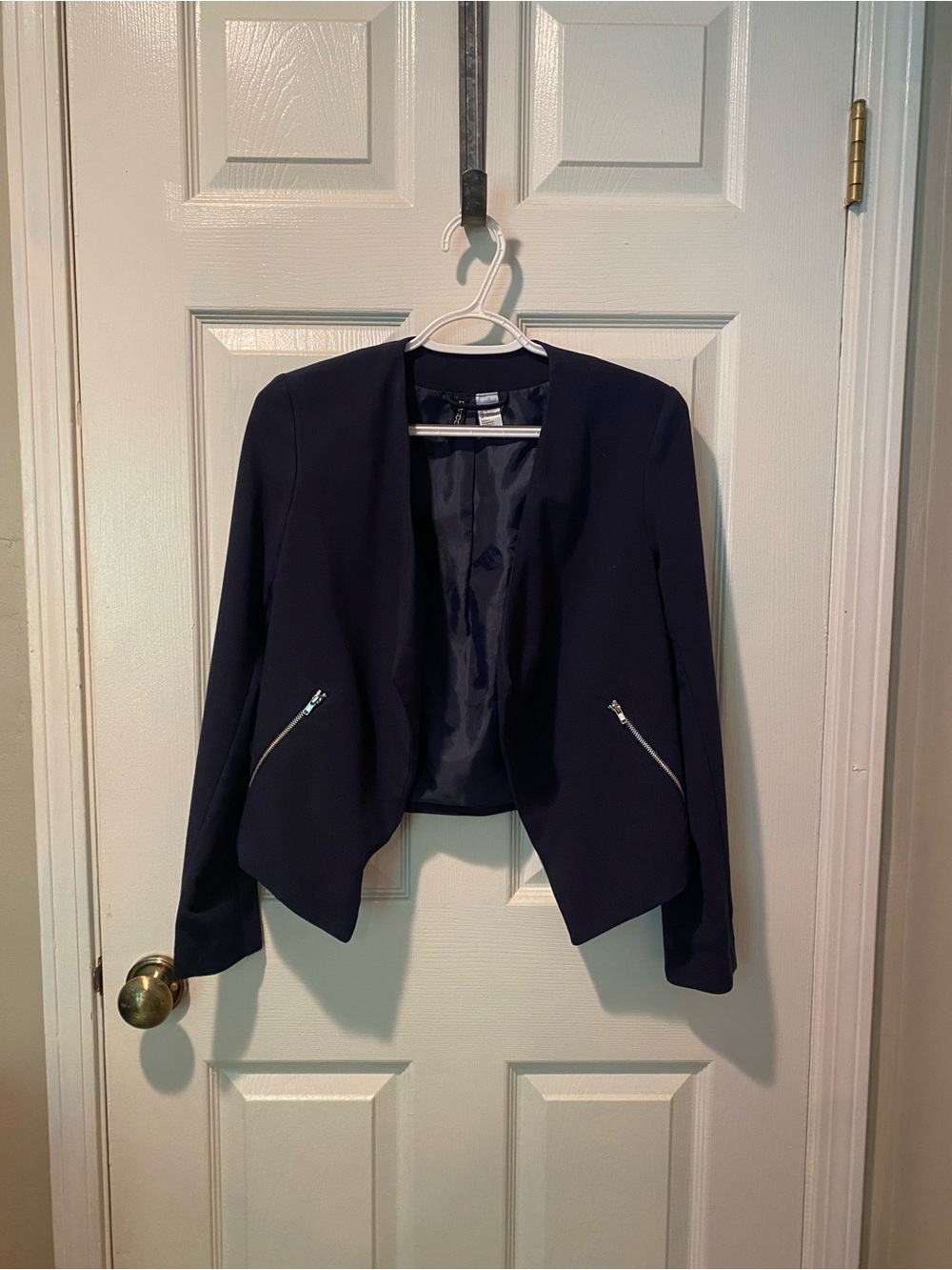 Women’s Open Front Navy Blazer Jacket